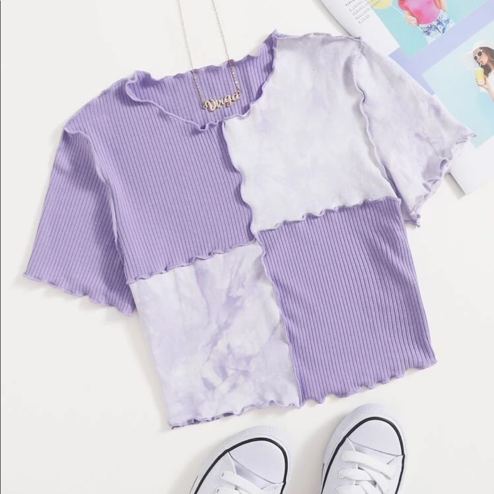 Tie Dye cropped tee